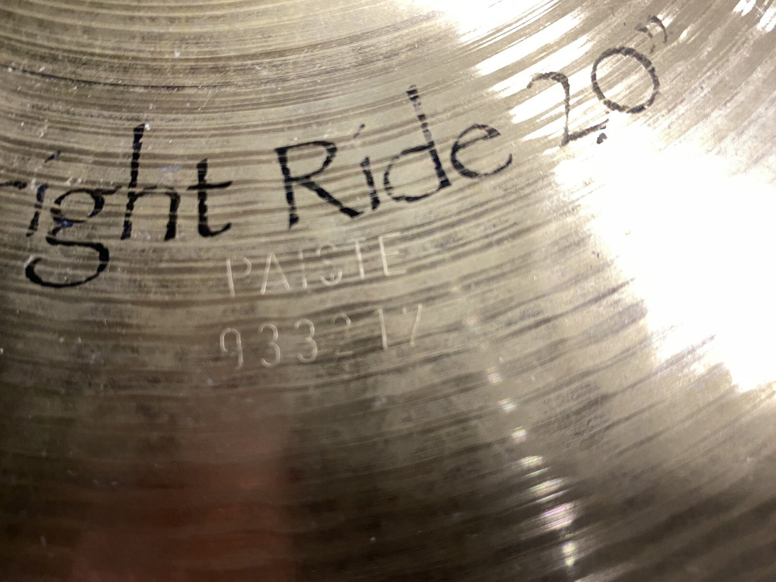 Paiste signature bright ride 20 inch