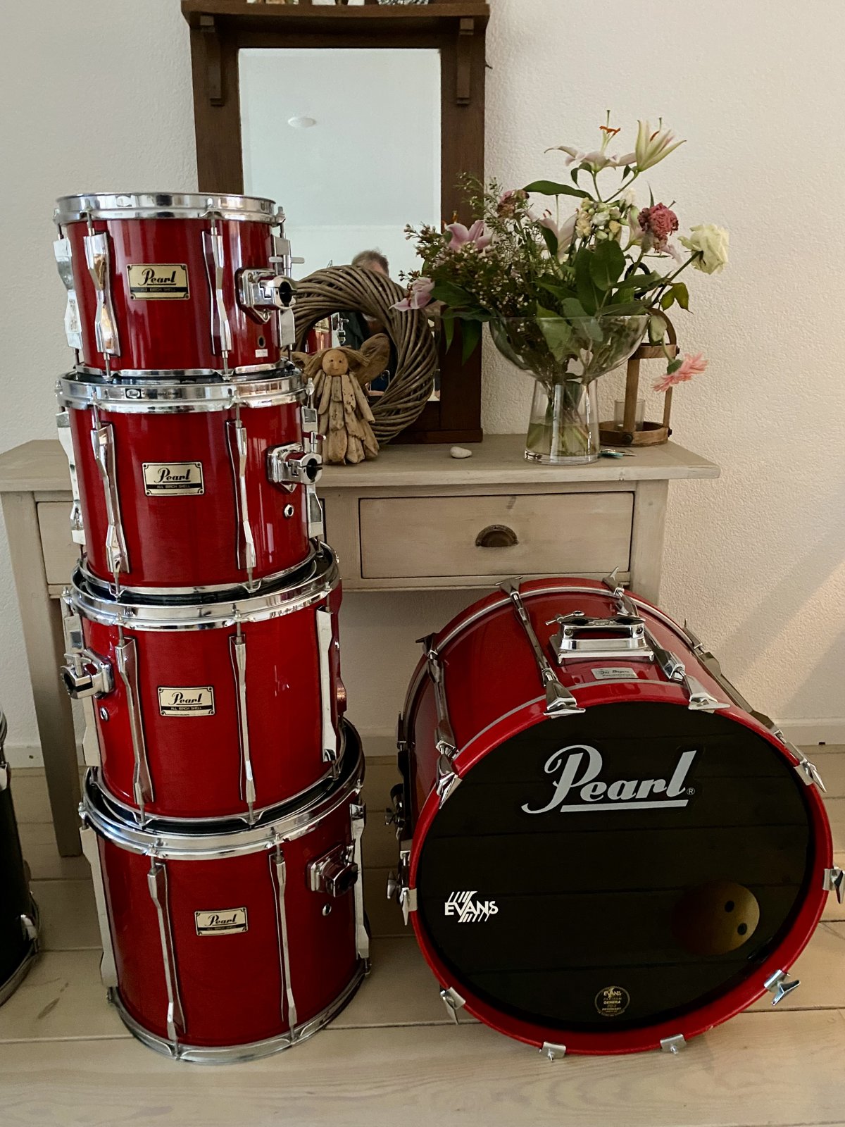 Pearl BLX Shellset 22,12,14,16 inch #Sequoia red