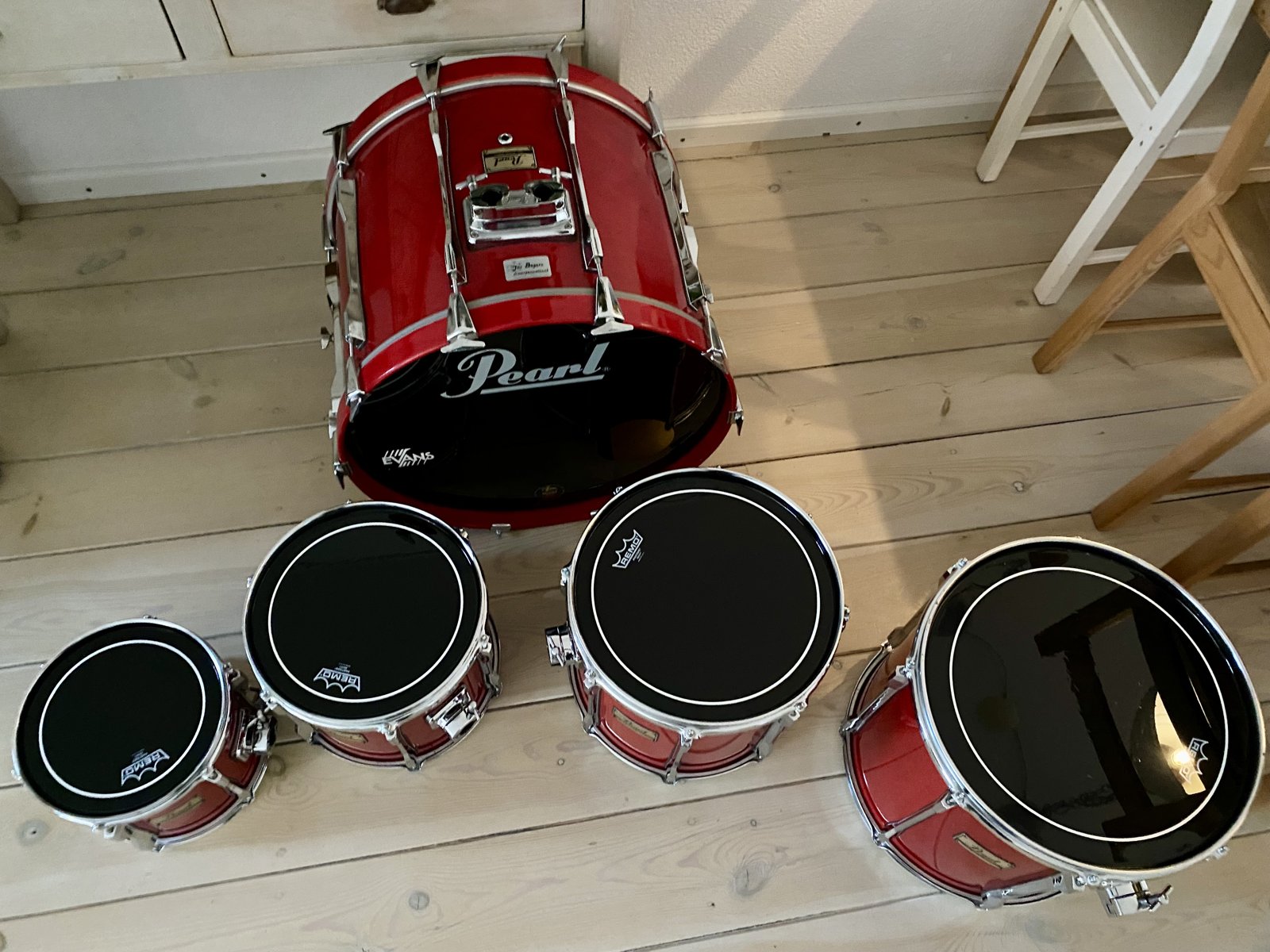 Pearl BLX Shellset 22,12,14,16 inch #Sequoia red
