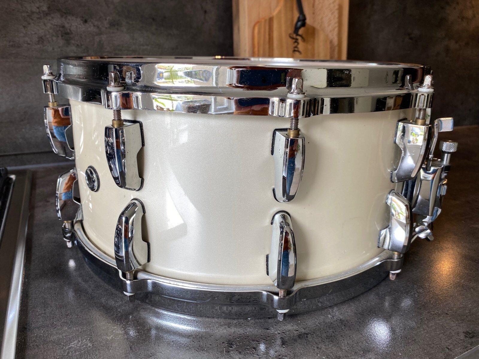 Pearl Dennis Chambers signature snare DC-1465 14x6.5 inch #Opal White