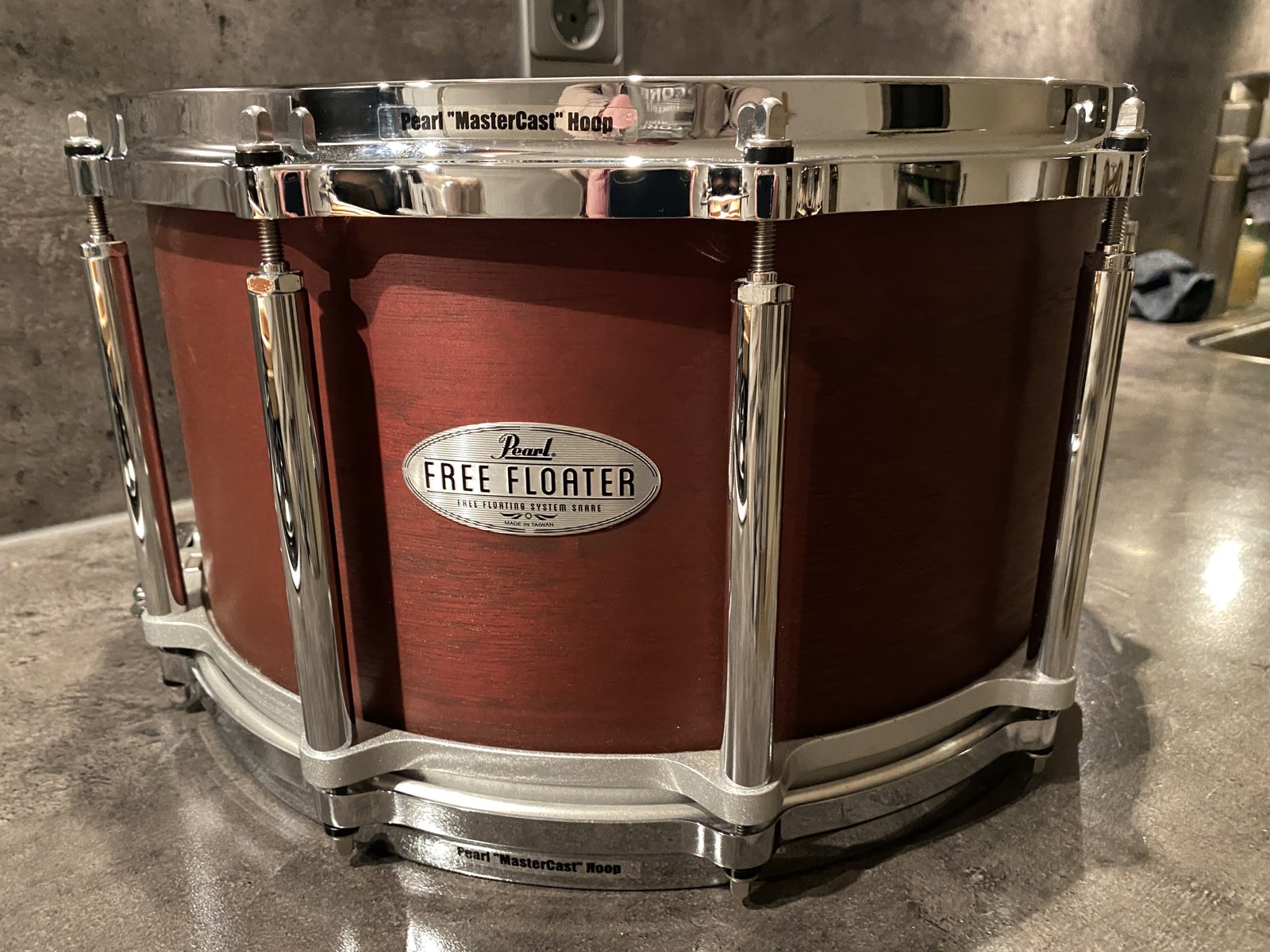 Pearl FTMH1480 Freefloater snare 14x8 inch Mahogany