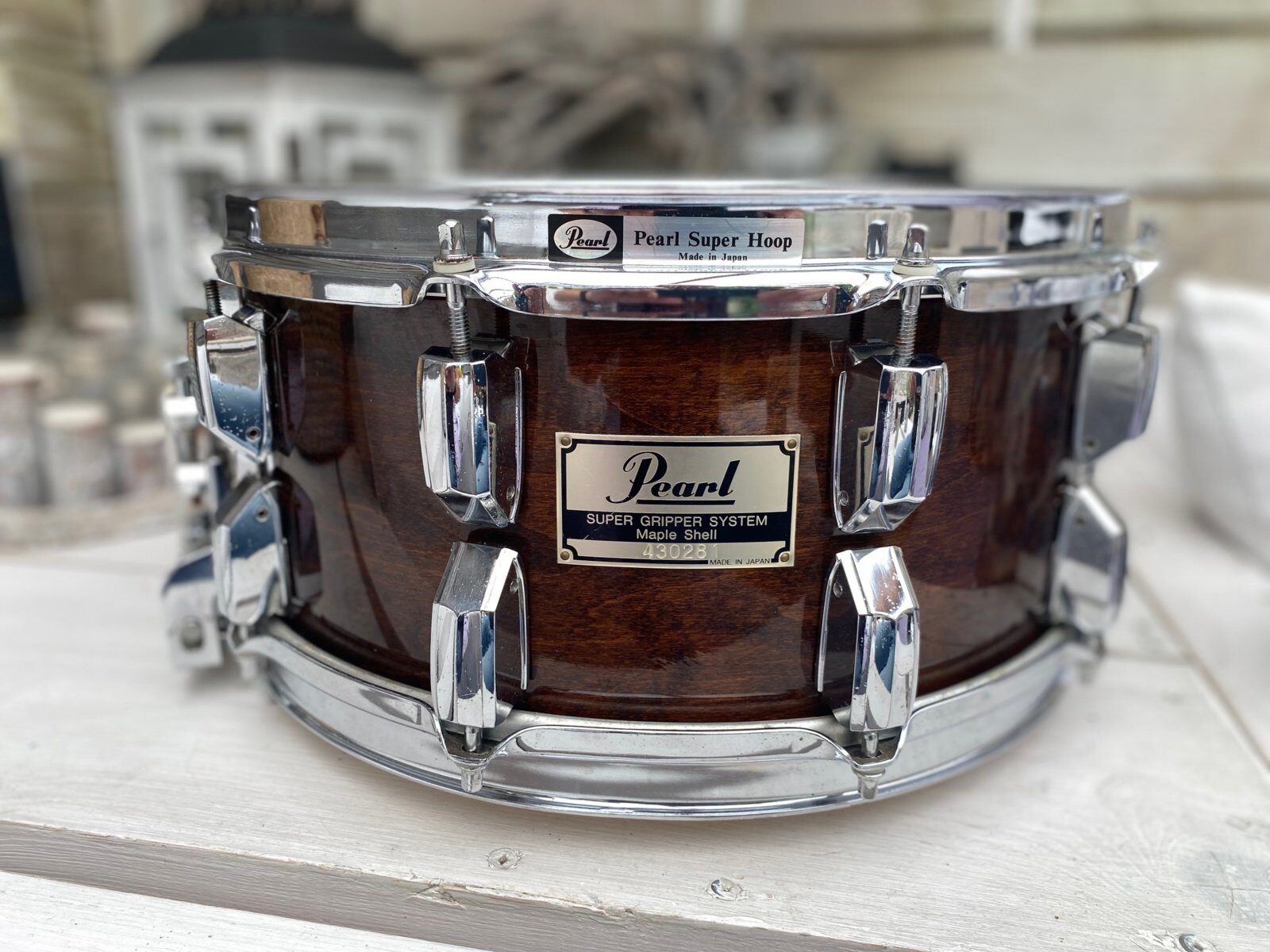 Pearl G-714D GLX snaredrum 14x6.5 inch #Walnut lacquer