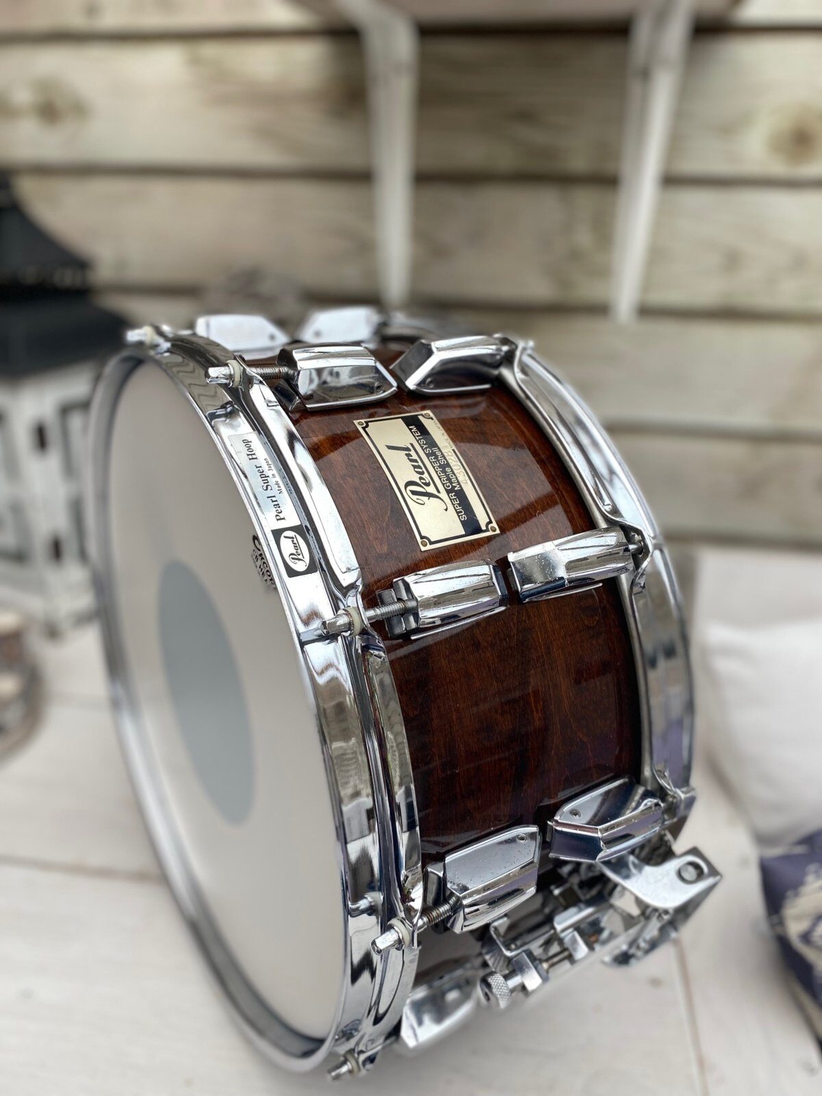 Pearl G-714D GLX snaredrum 14x6.5 inch #Walnut lacquer