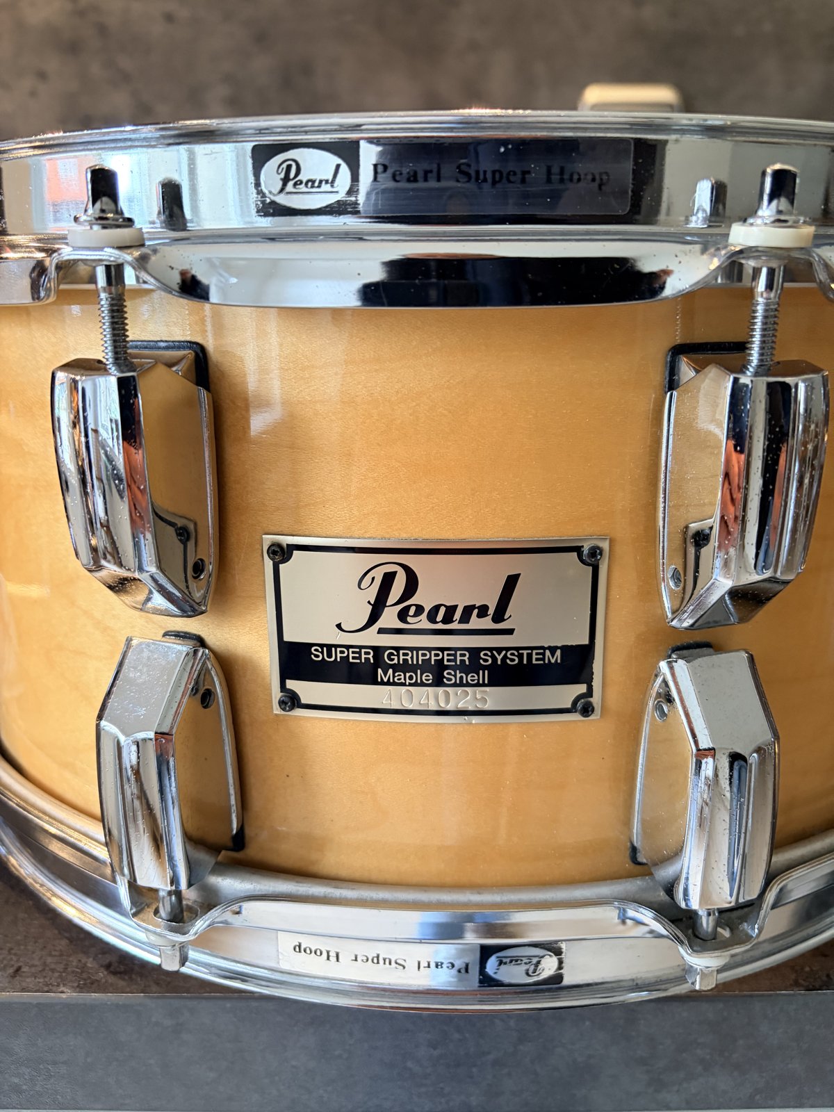 Pearl G-714D GLX Supergripper snare 14x6.5” in # Natural maple
