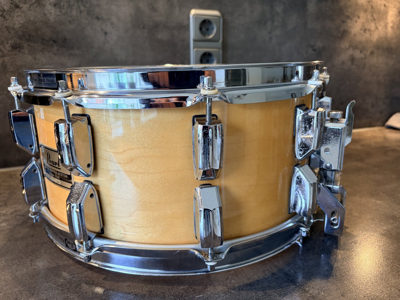 Pearl G-714D GLX Supergripper snare 14x6.5” in # Natural maple