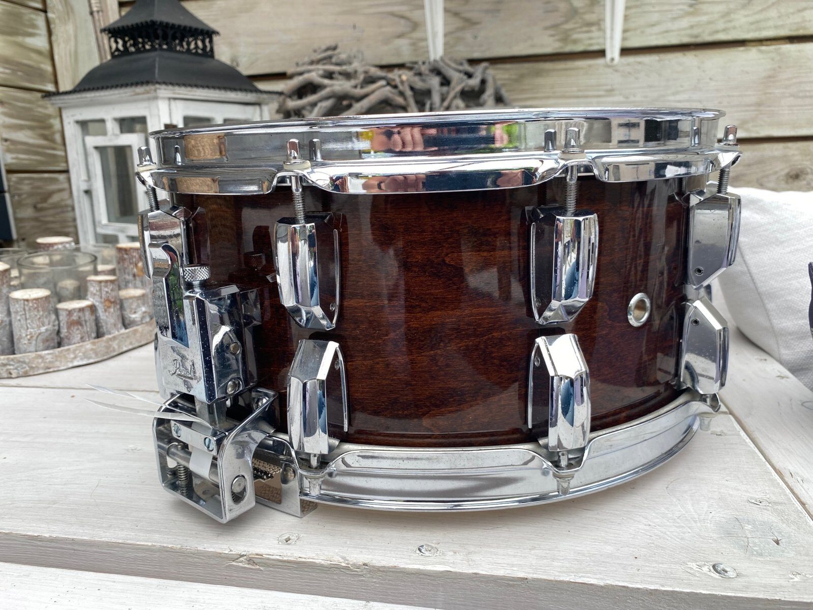 Pearl GLX snaredrum 14x6.5 inch GLX-1465 #Walnut lacquer