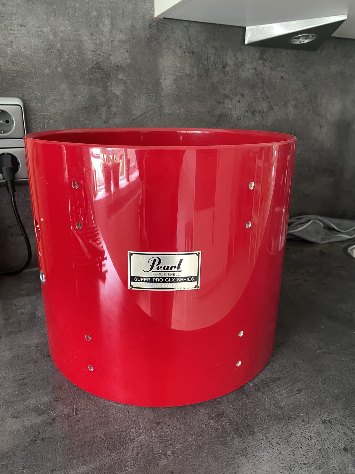 Pearl GLX Super pro shell 13 inch #Coral red