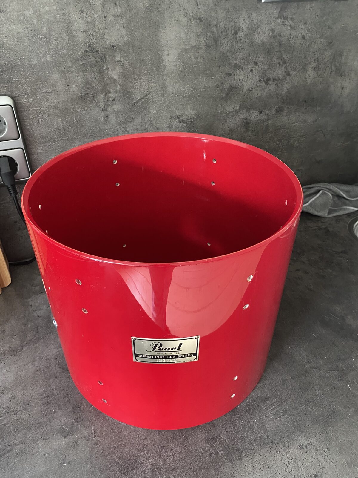 Pearl GLX Super pro shell 13 inch #Coral red