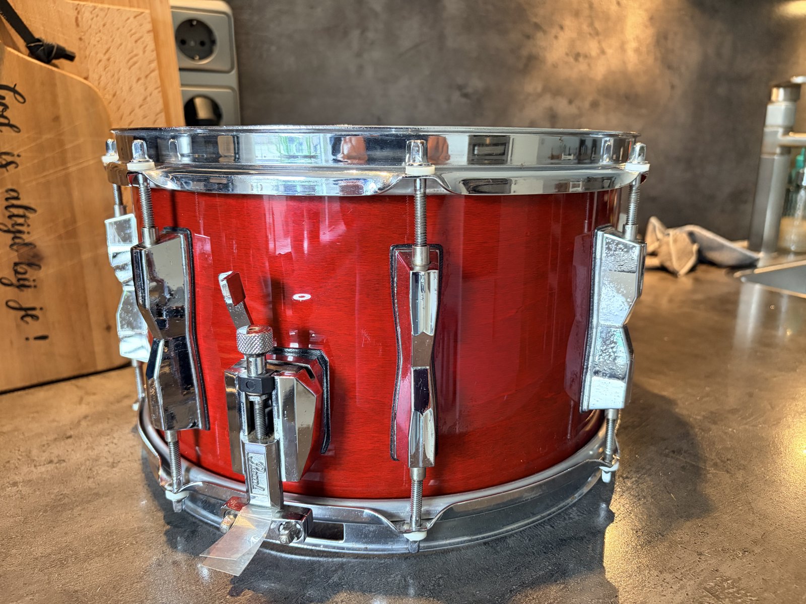Pearl M-512SE Soprano snare 12x7” #Sequoia red
