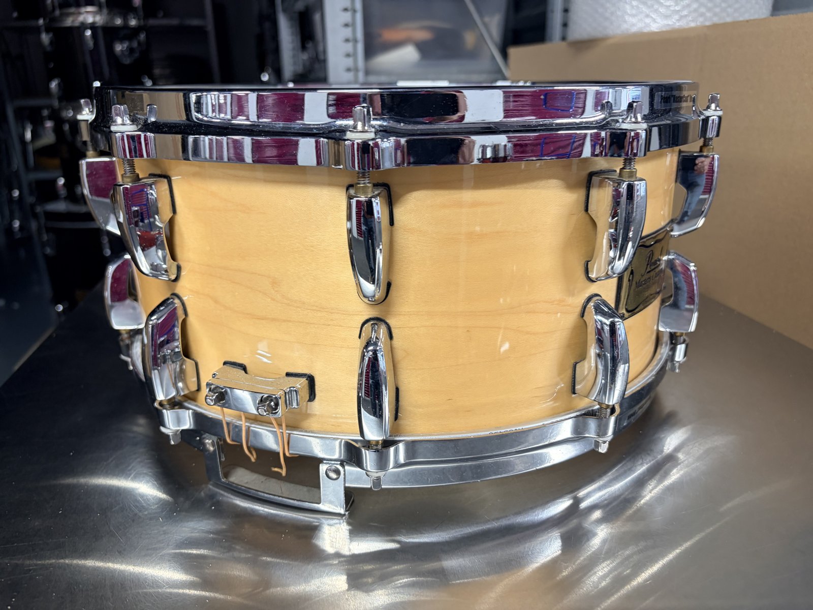 Pearl Masters maple custom MMX snare 14x6.5” #Natural maple