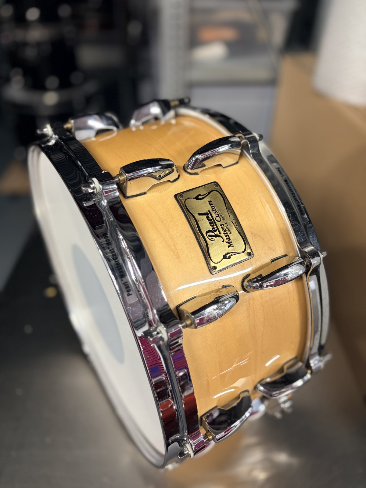 Pearl Masters maple custom MMX snare 14x6.5” #Natural maple