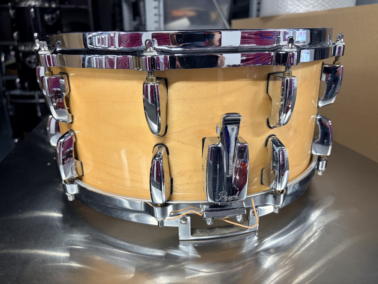 Pearl Masters maple custom MMX snare 14x6.5” #Natural maple