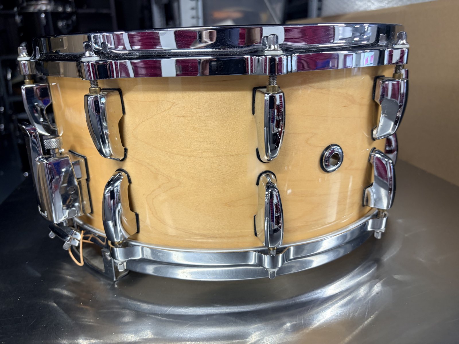 Pearl Masters maple custom MMX snare 14x6.5” #Natural maple