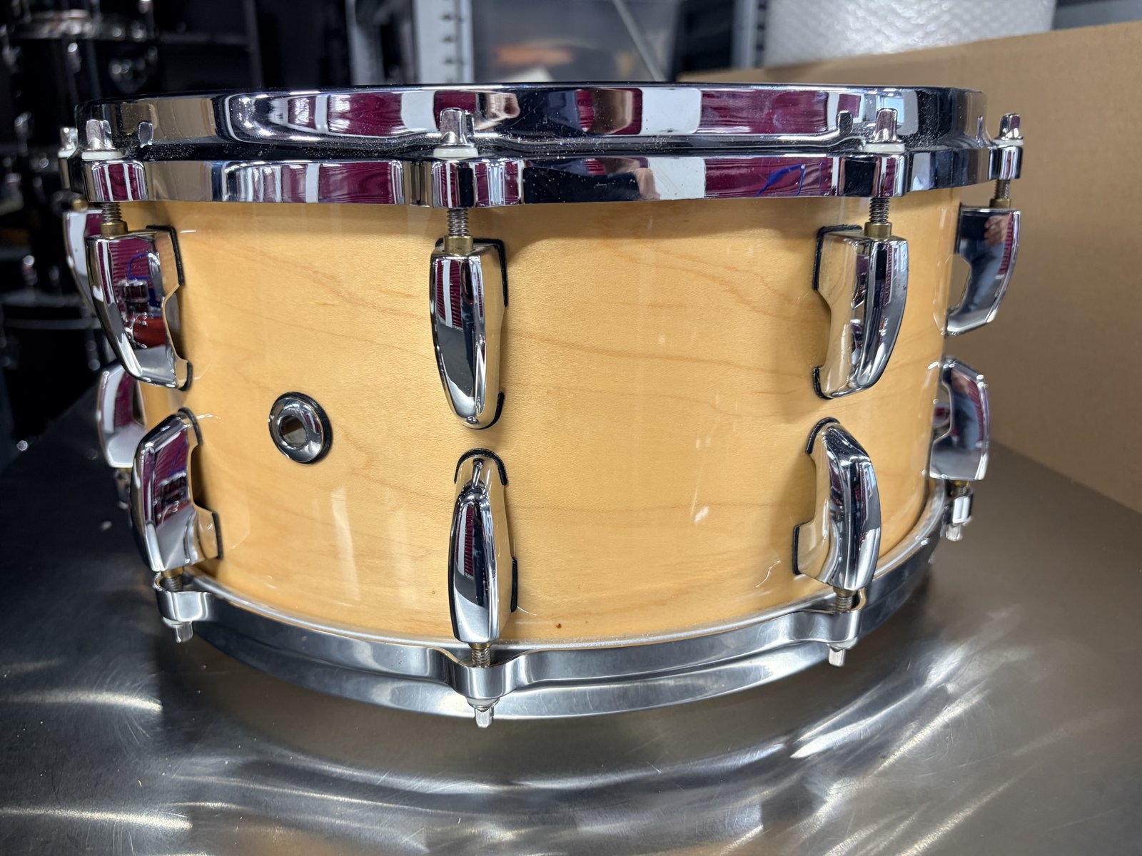 Pearl Masters maple custom MMX snare 14x6.5” #Natural maple