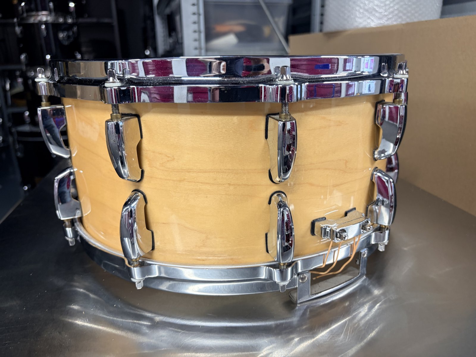 Pearl Masters maple custom MMX snare 14x6.5” #Natural maple