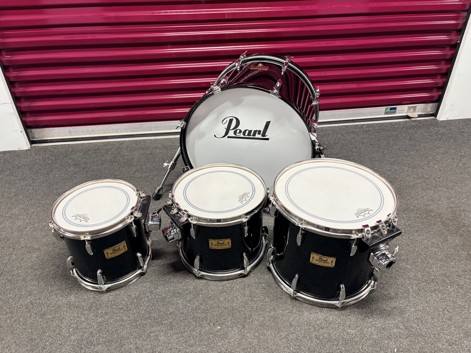 Pearl Masters MBX Studio birch shellset 20,10,12,14” #Piano black
