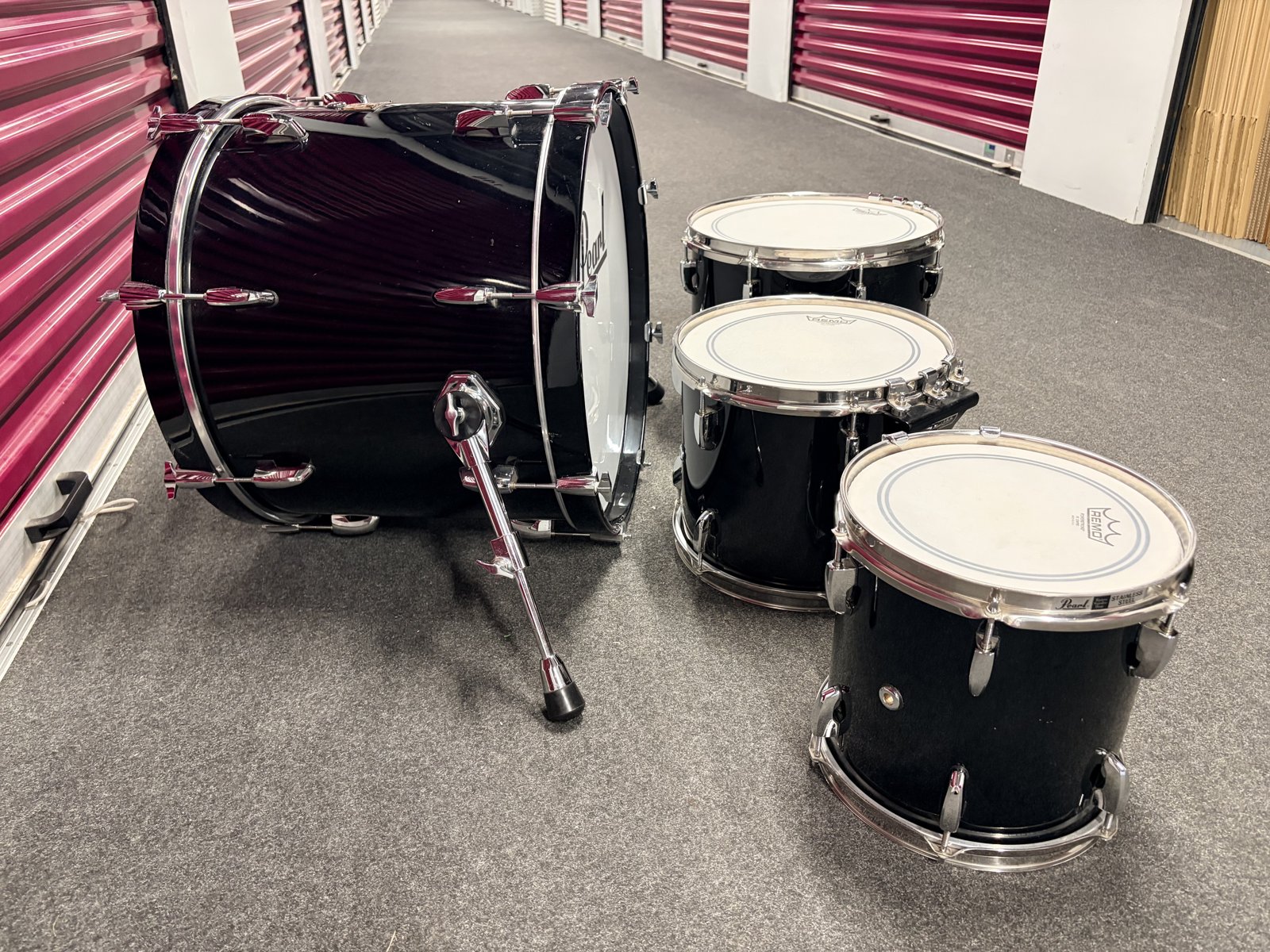 Pearl Masters MBX Studio birch shellset 20,10,12,14” #Piano black