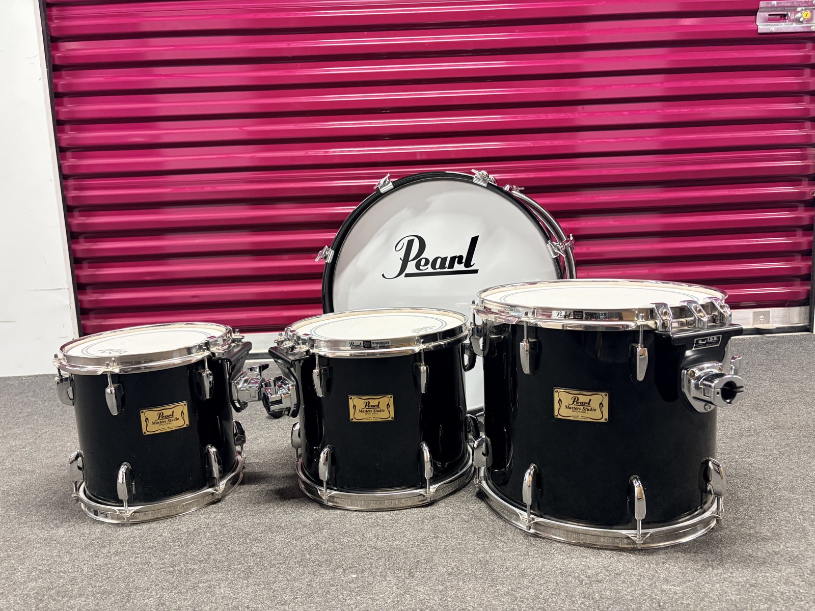 Pearl Masters MBX Studio birch shellset 20,10,12,14” #Piano black