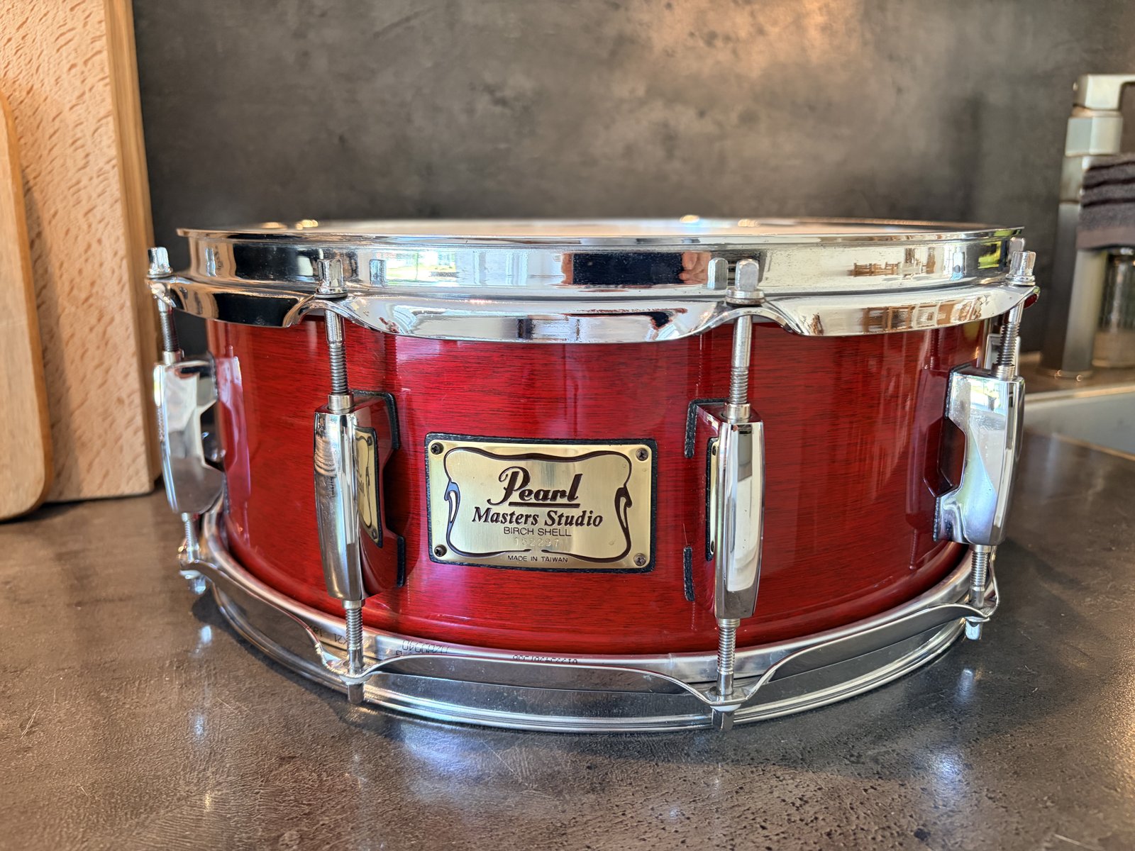 Pearl MBX Masters studio birch snare 14x5.5” #Sequoia red