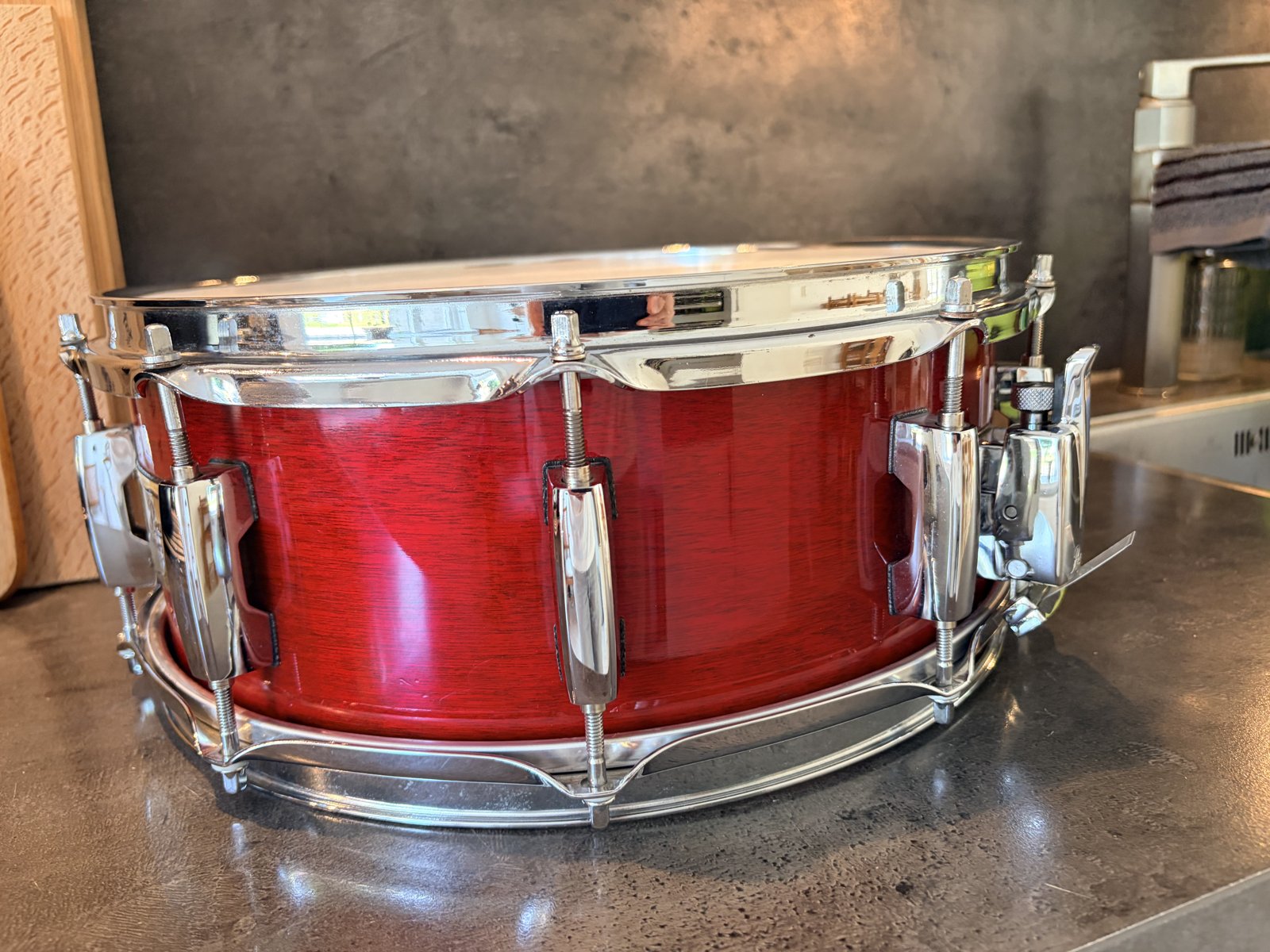 Pearl MBX Masters studio birch snare 14x5.5” #Sequoia red