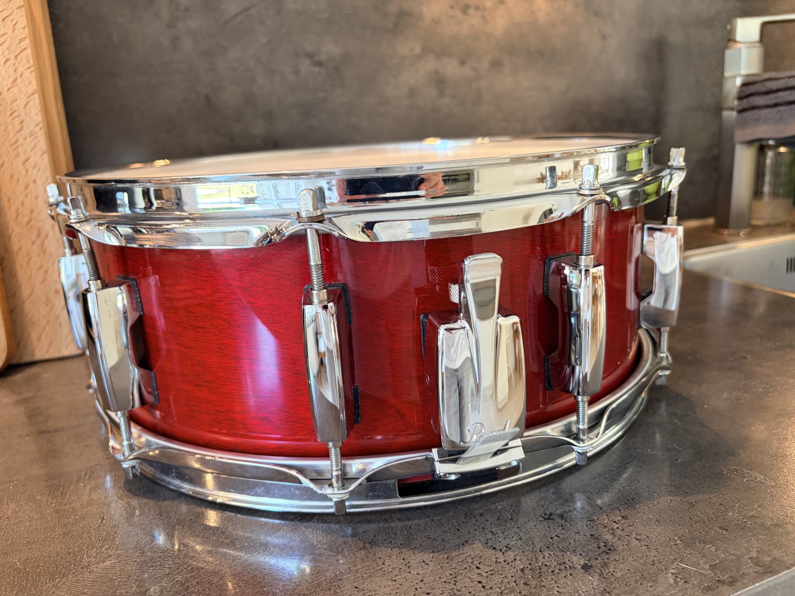 Pearl MBX Masters studio birch snare 14x5.5” #Sequoia red