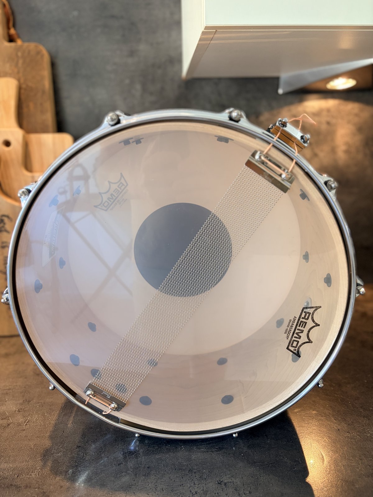 Pearl MCM-1465S/C102 one piece steambend maple snare (1 of 49) 2015 - Natural maple