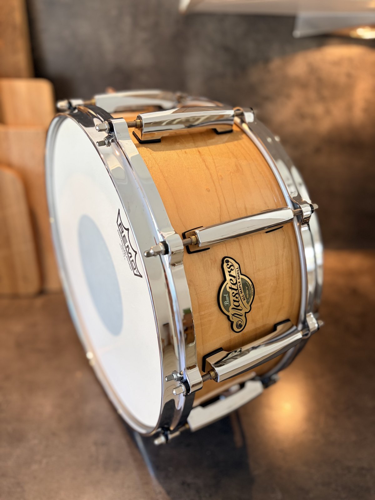 Pearl MCM-1465S/C102 one piece steambend maple snare (1 of 49) 2015 - Natural maple