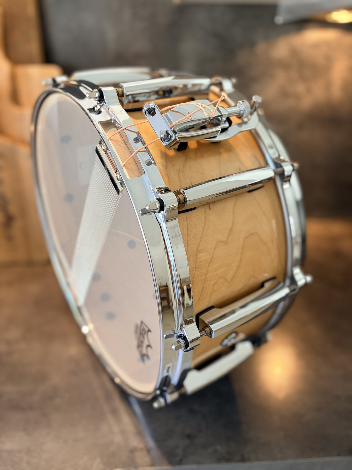 Pearl MCM-1465S/C102 one piece steambend maple snare (1 of 49) 2015 - Natural maple