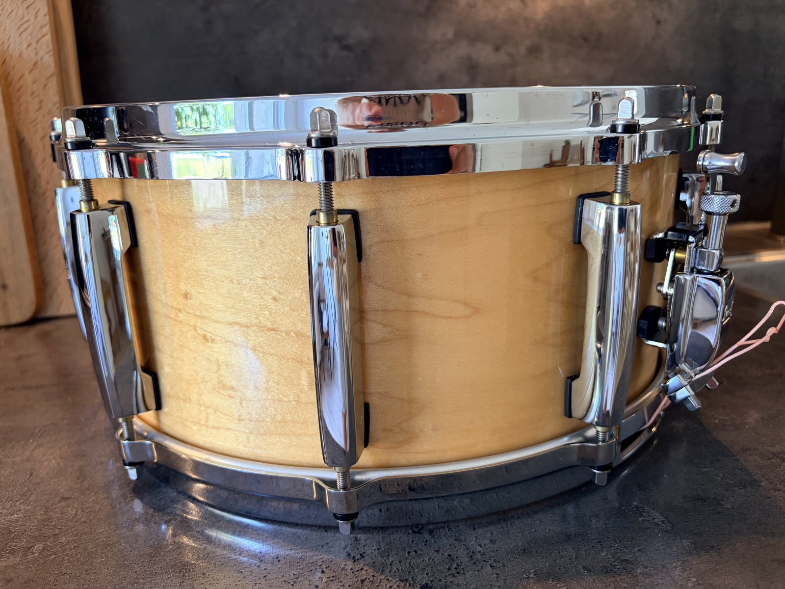 Pearl MCM-1465S/C102 one piece steambend maple snare (1 of 49) 2015 - Natural maple