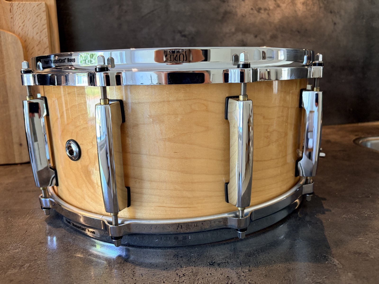 Pearl MCM-1465S/C102 one piece steambend maple snare (1 of 49) 2015 - Natural maple