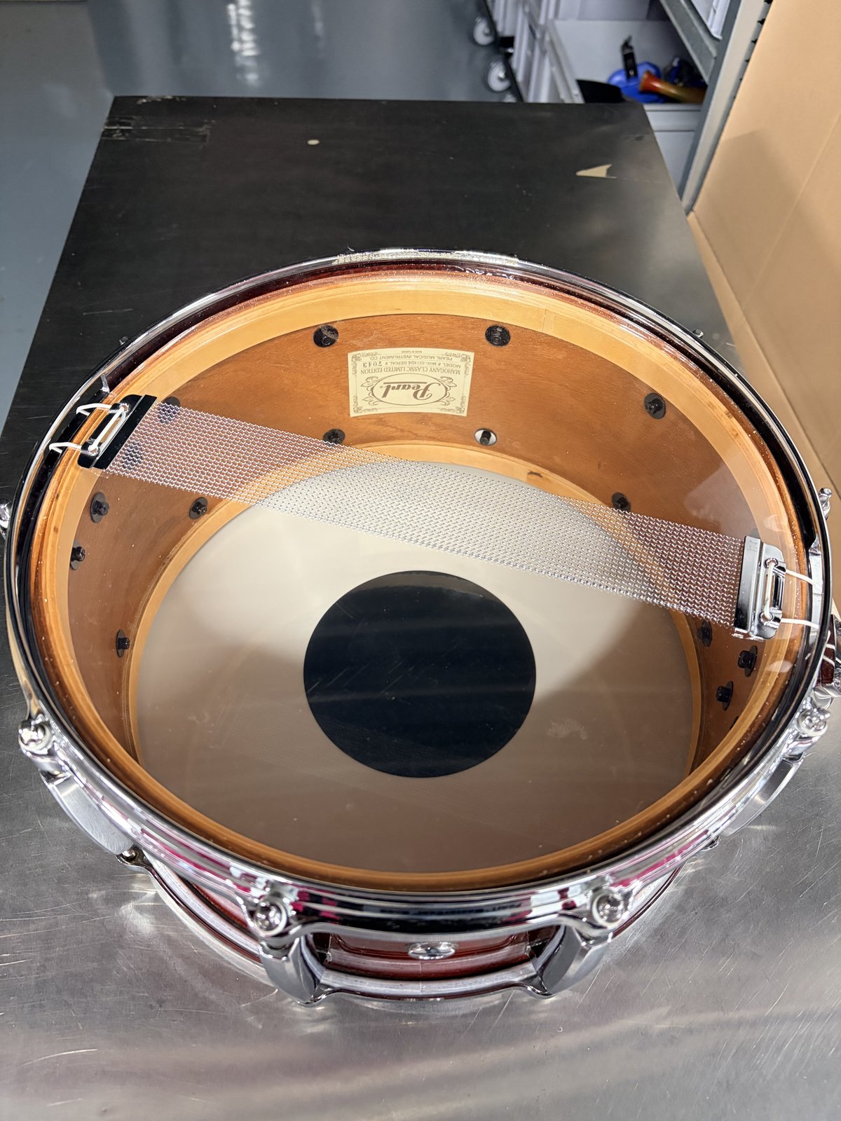 Pearl MHX-B5514D/c Mahogany classic snare 14x6.5 inch #141 Red mahogany lacquer