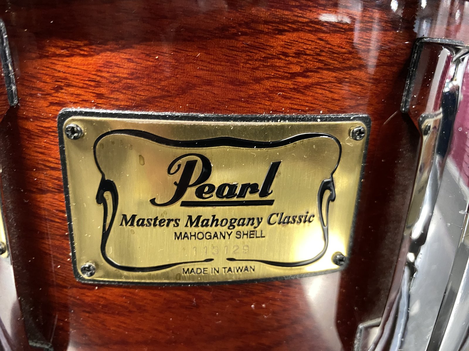 Pearl MHX-B5514D/c Mahogany classic snare 14x6.5 inch #141 Red mahogany lacquer