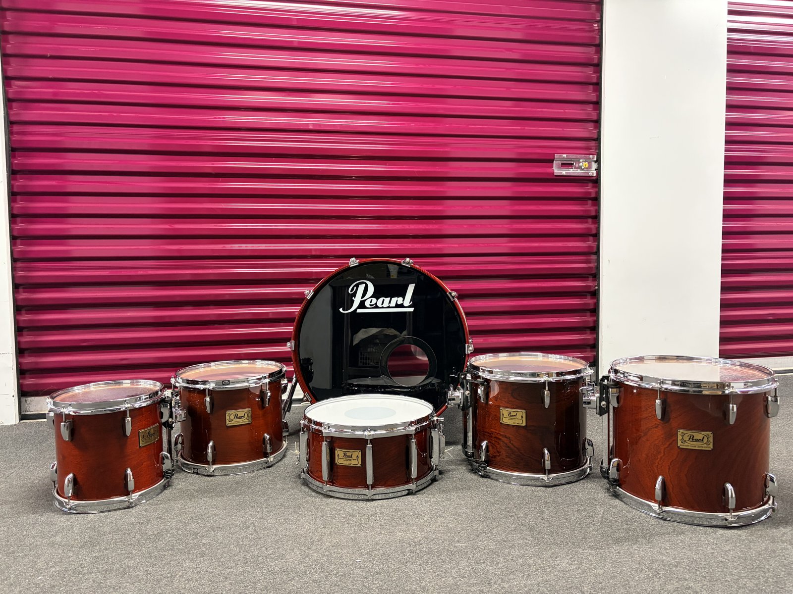 Pearl MHX Mahogany classic shellset 22,10,12,13,14 plus 6.5” snare
