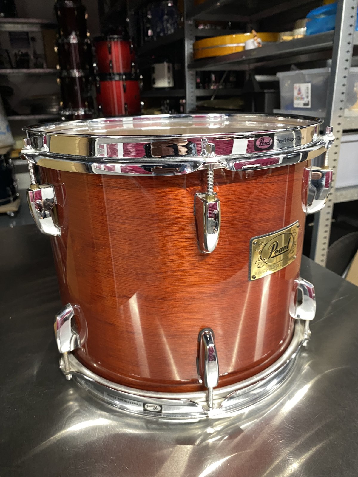 Pearl MHX Mahogany classic tom 12x10 inch #141 Red Mahogany lacquered