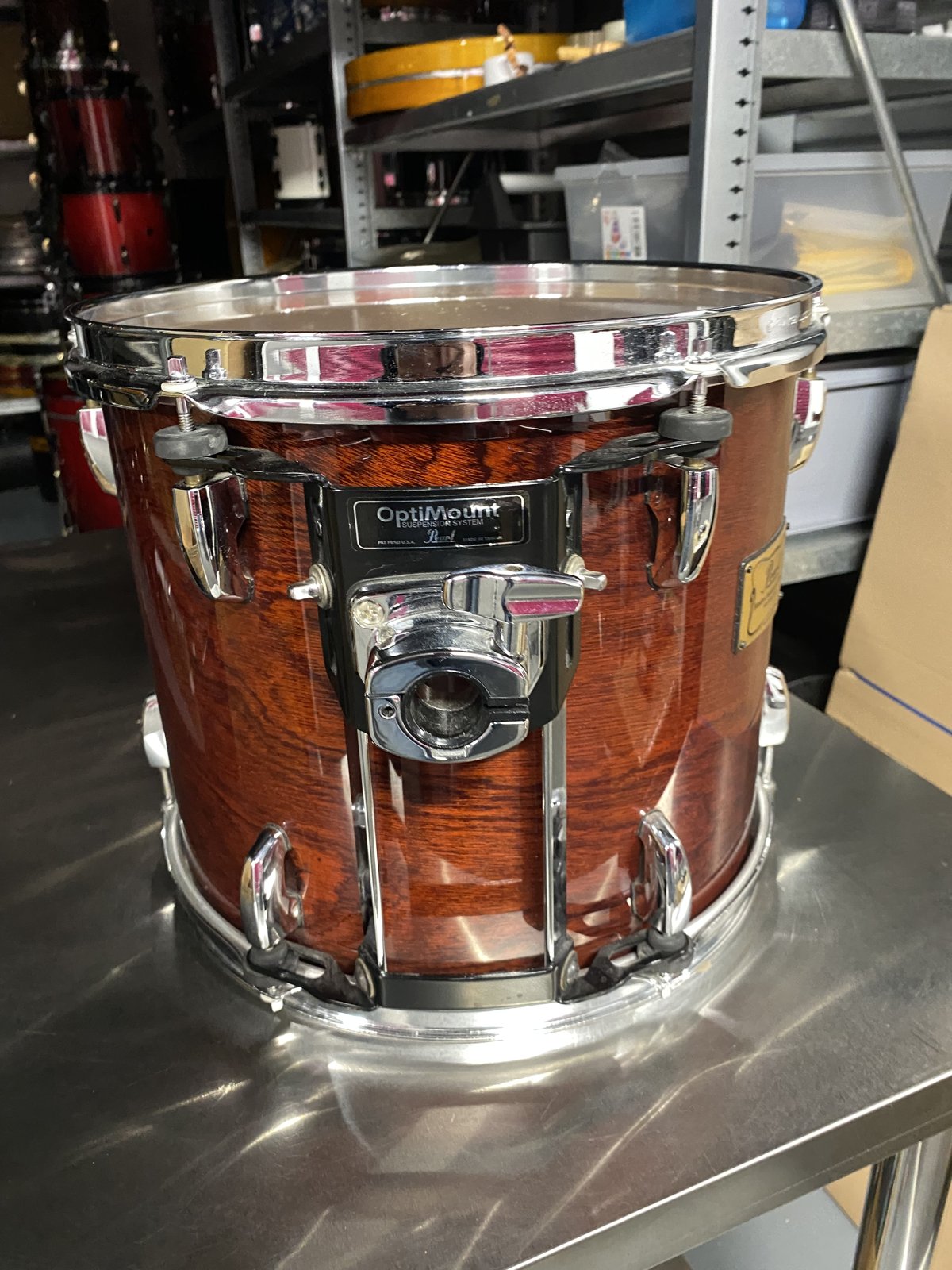 Pearl MHX Mahogany classic tom 13x11 inch #141 Red Mahogany lacquered