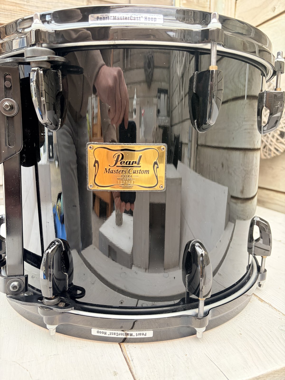 Pearl MRX Masters maple custom 14x11” #Piano Black