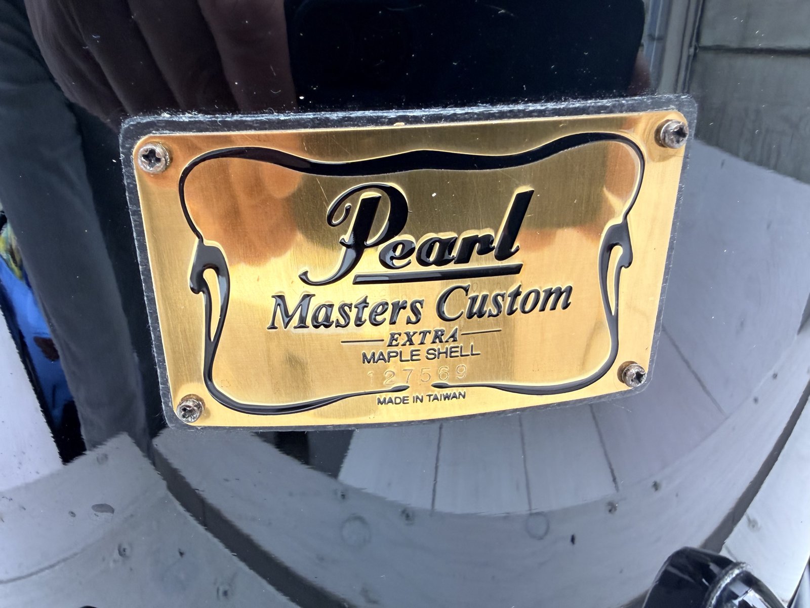 Pearl MRX Masters maple custom 14x11” #Piano Black