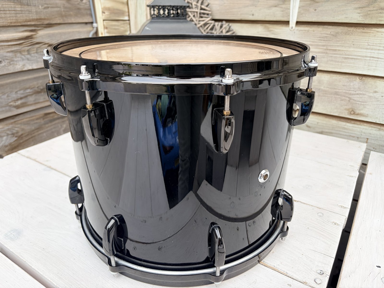 Pearl MRX Masters maple custom 14x11” #Piano Black