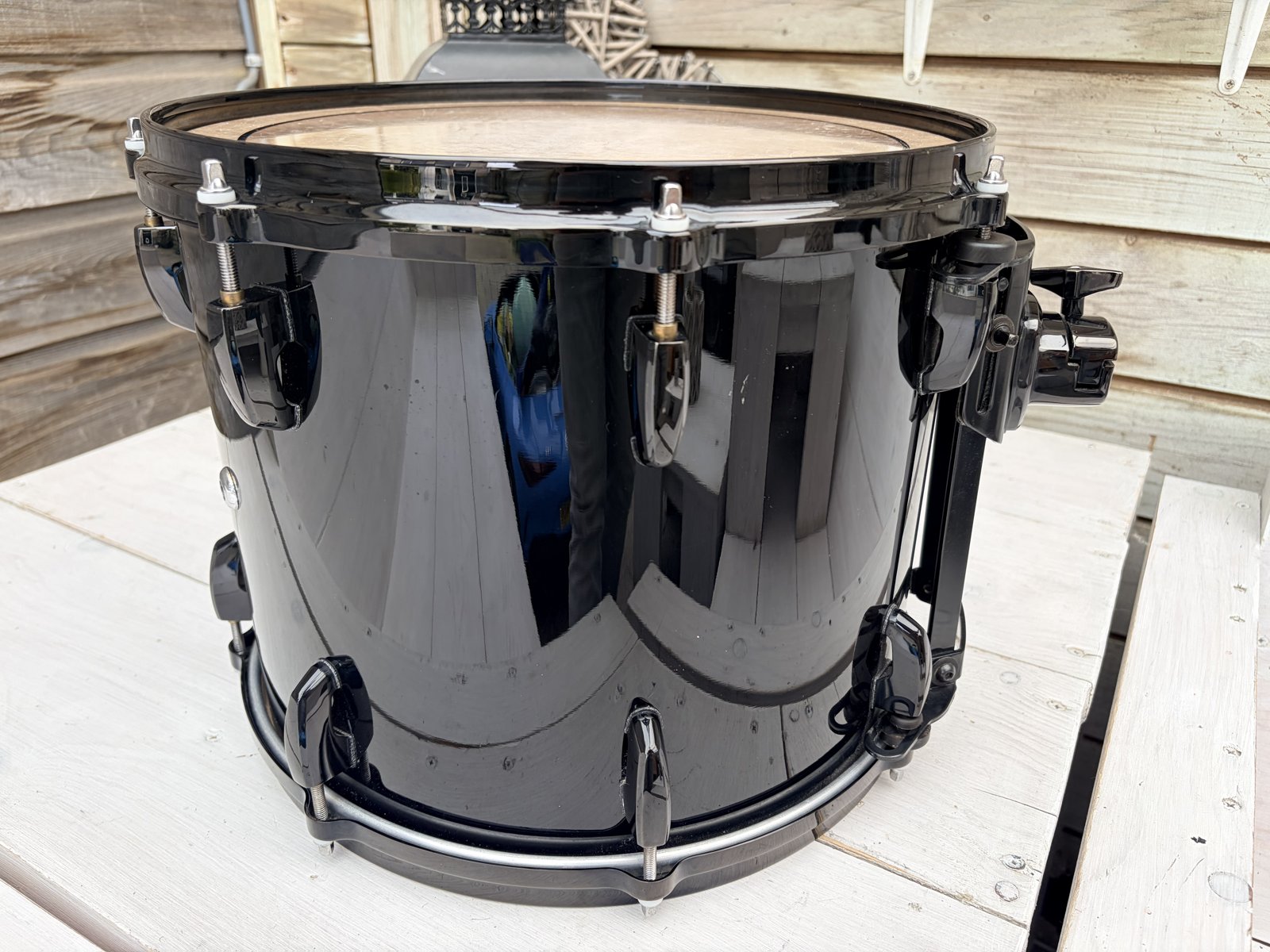 Pearl MRX Masters maple custom 14x11” #Piano Black