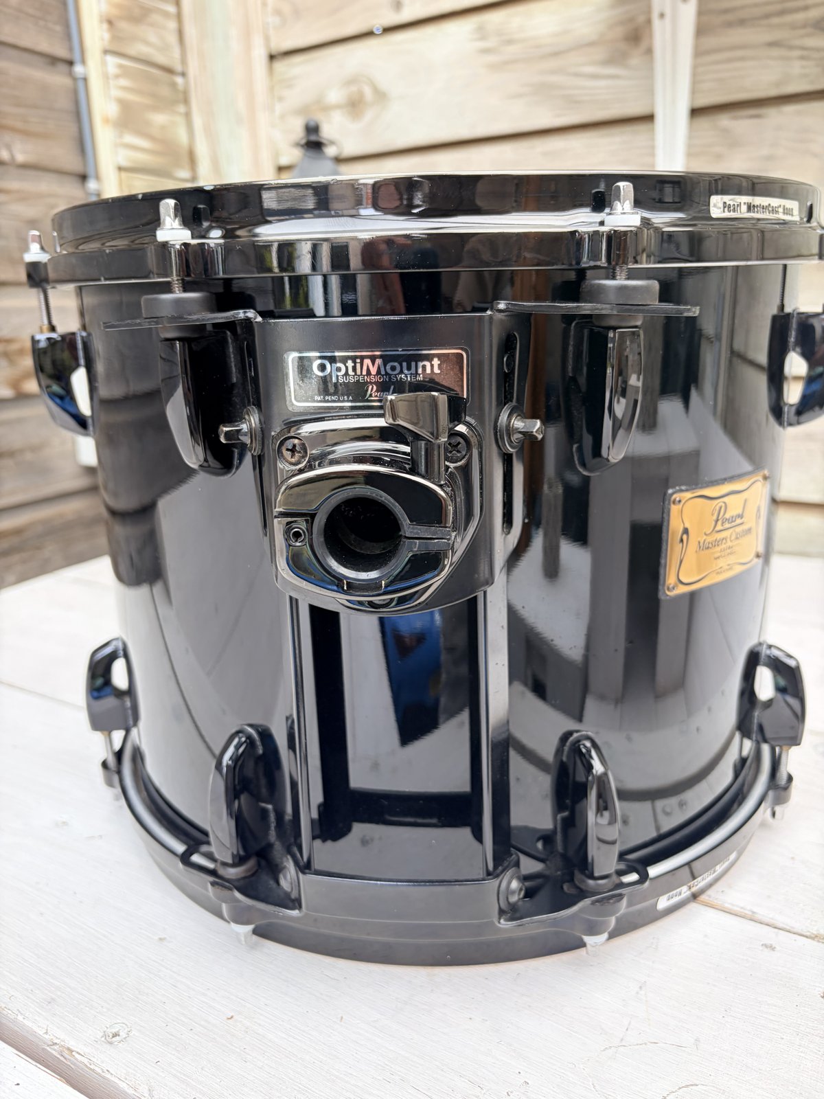 Pearl MRX Masters maple custom 14x11” #Piano Black