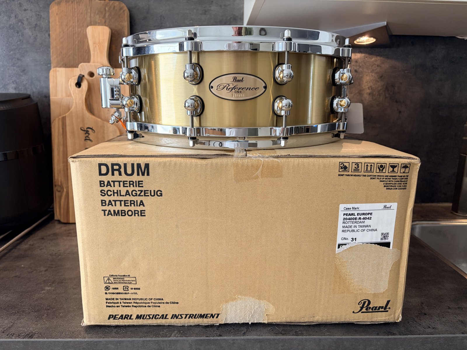 Pearl RF1B-1450 Reference brass snare 14x5”