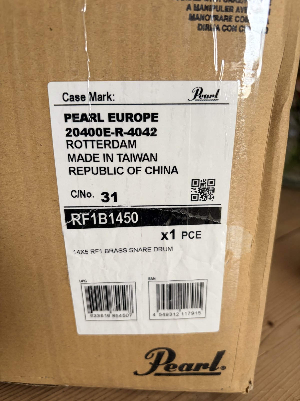 Pearl RF1B-1450 Reference brass snare 14x5”