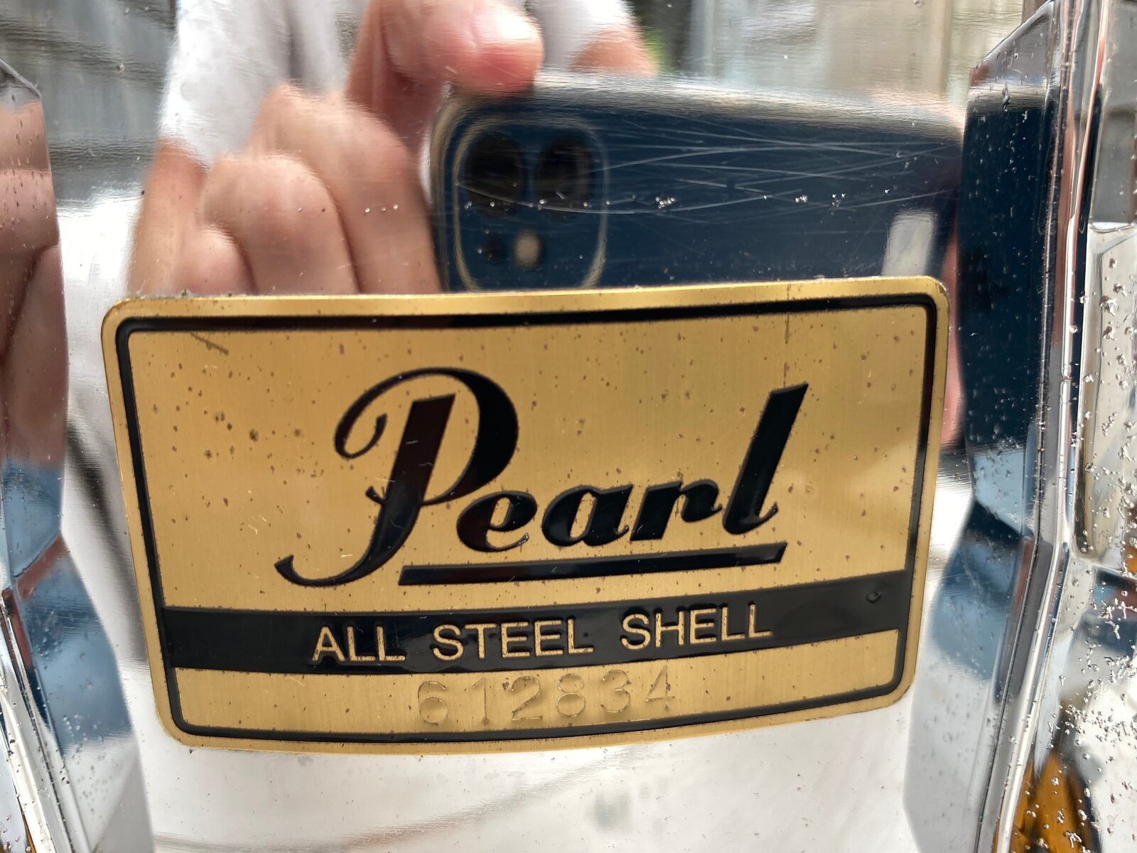 Pearl S-414D steel snare 14x6.5 inch