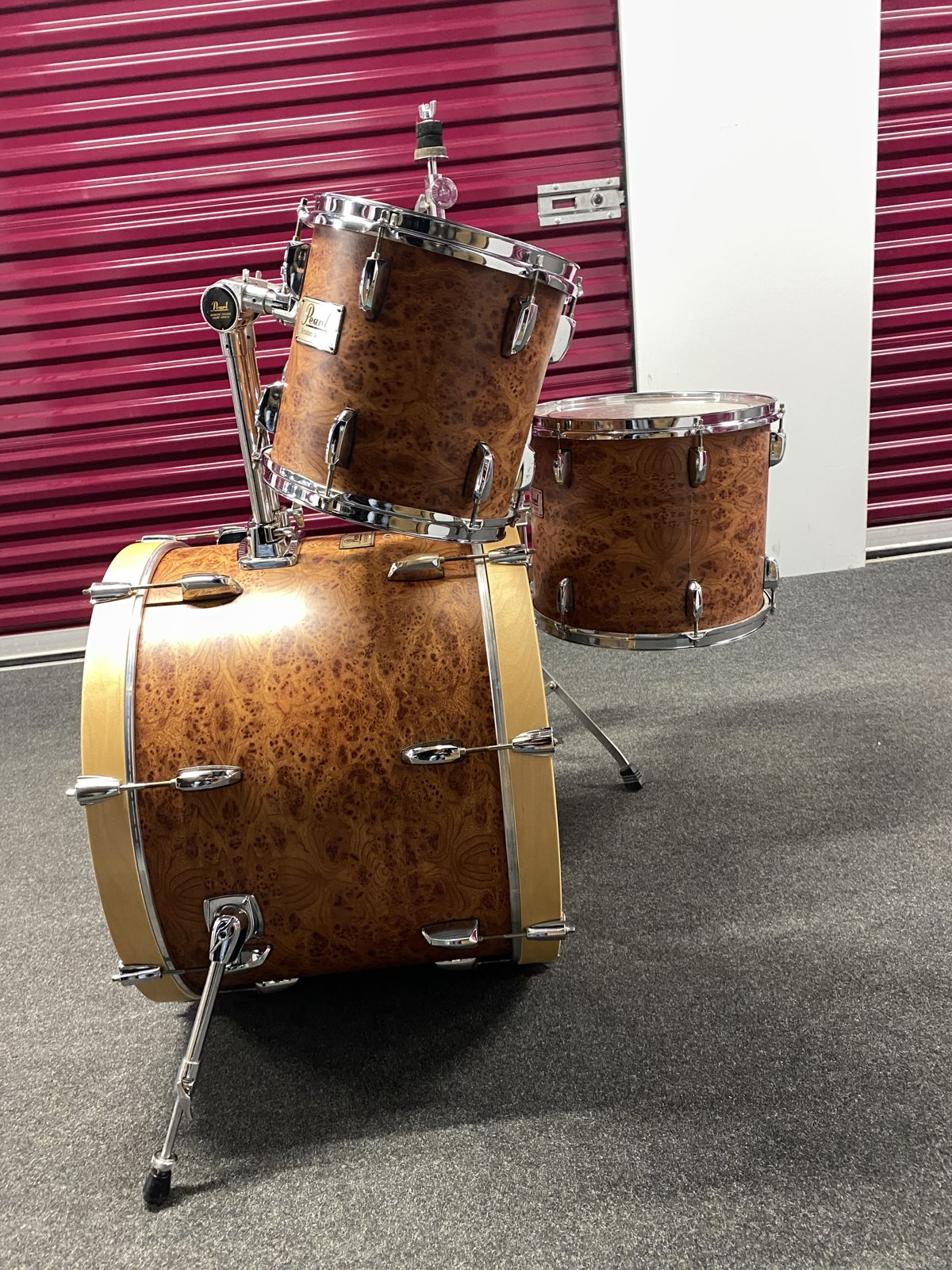 Pearl Session series Shellset 22-12-13-14”  #Light Burlwood