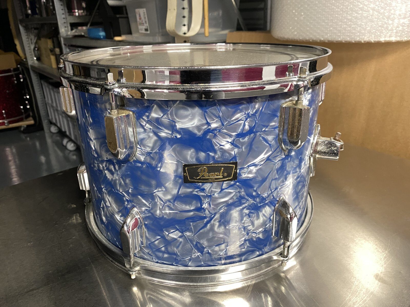 Pearl tom 12x8 inch vintage (70x) Lauan #Blue pearl